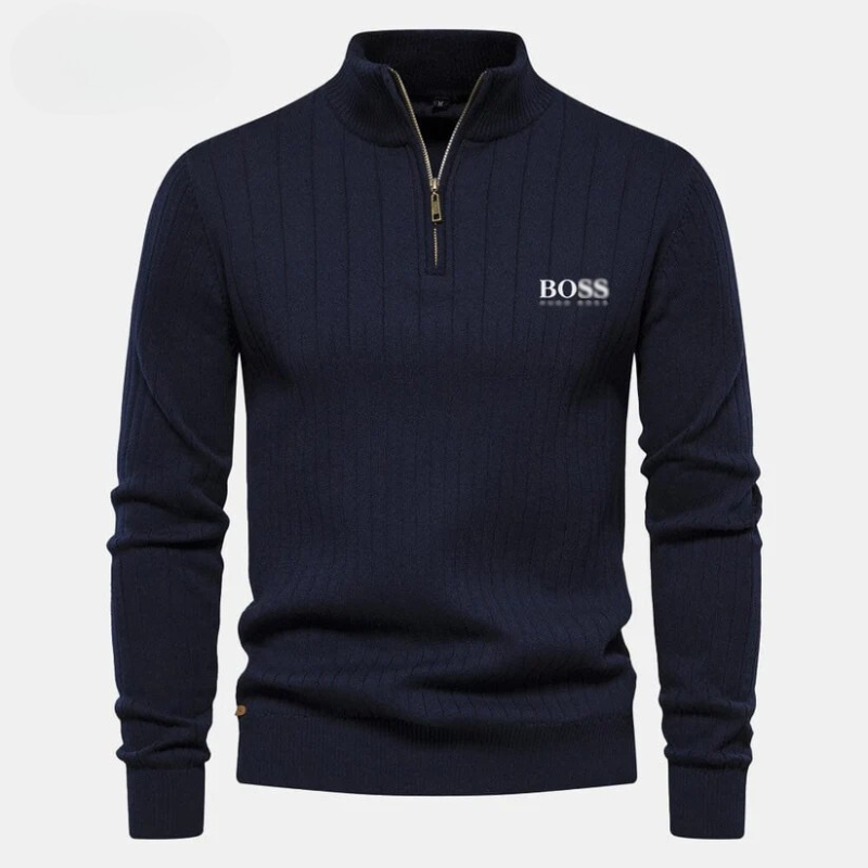 Essential Zip-Up Sweater Herren