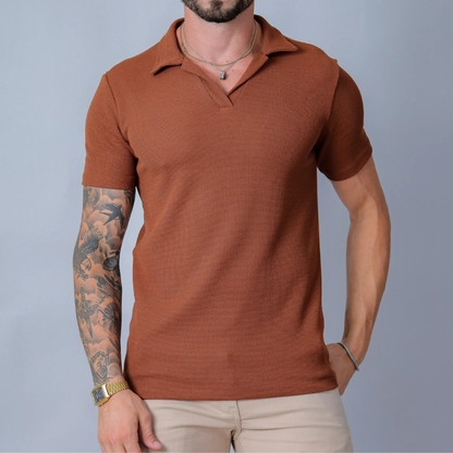 Victus Gebreid Poloshirt