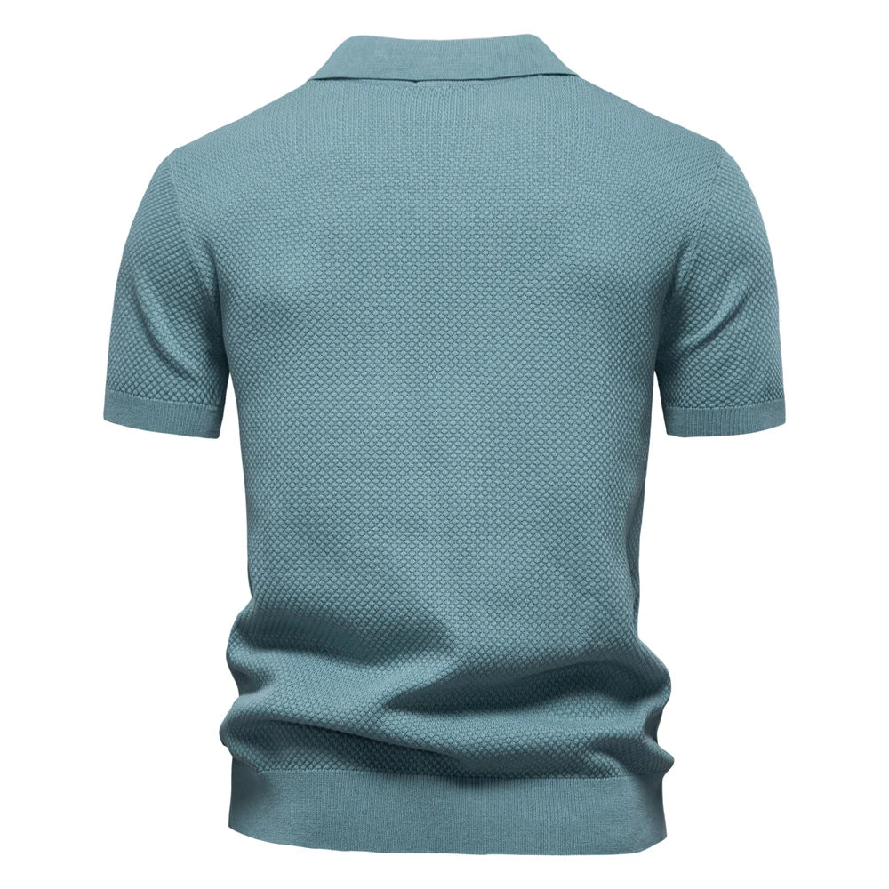 Victus Gebreid Poloshirt
