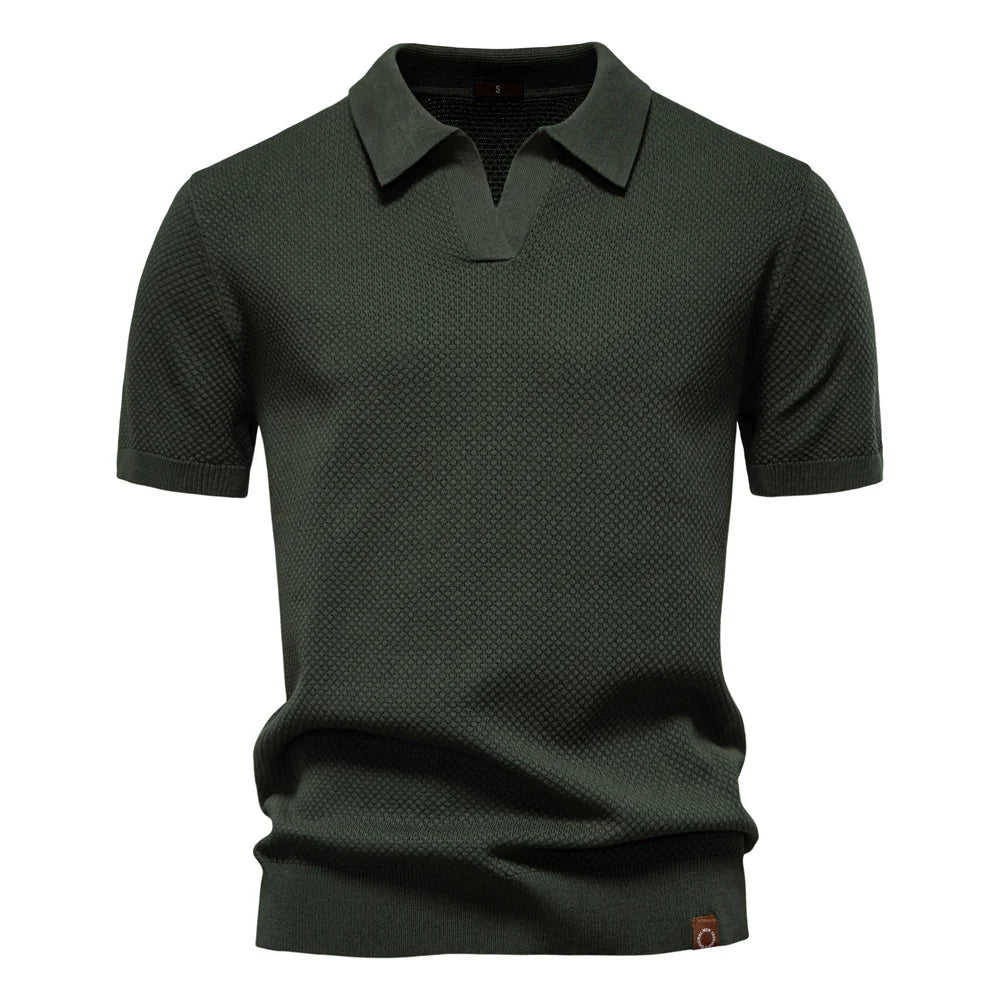 Victus Gebreid Poloshirt