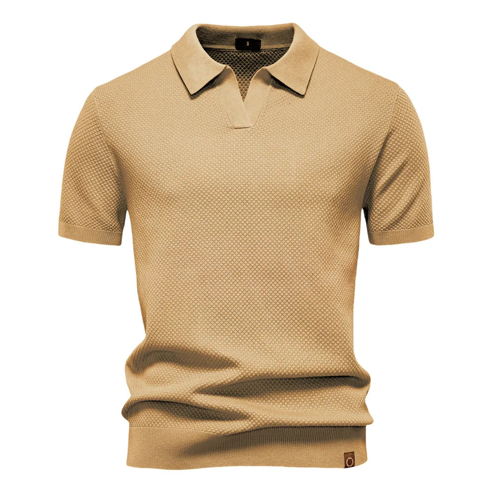 Victus Gebreid Poloshirt