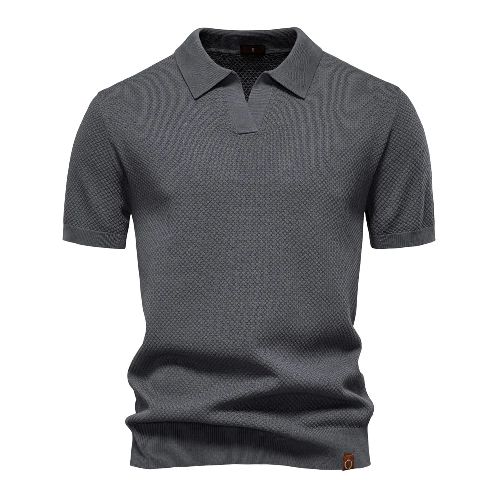 Victus Gebreid Poloshirt