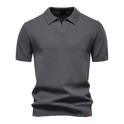 Victus Gebreid Poloshirt
