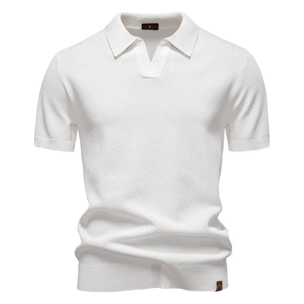 Victus Gebreid Poloshirt