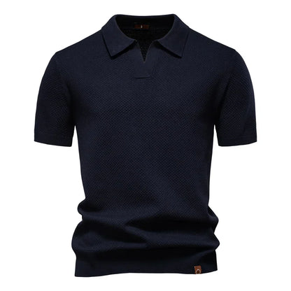 Victus Gebreid Poloshirt