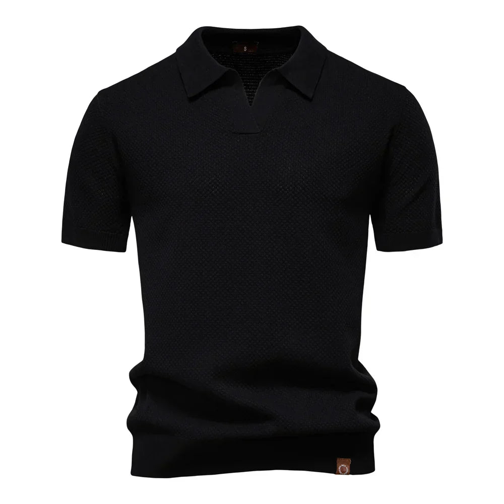 Victus Gebreid Poloshirt