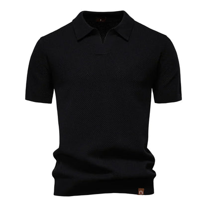 Victus Gebreid Poloshirt