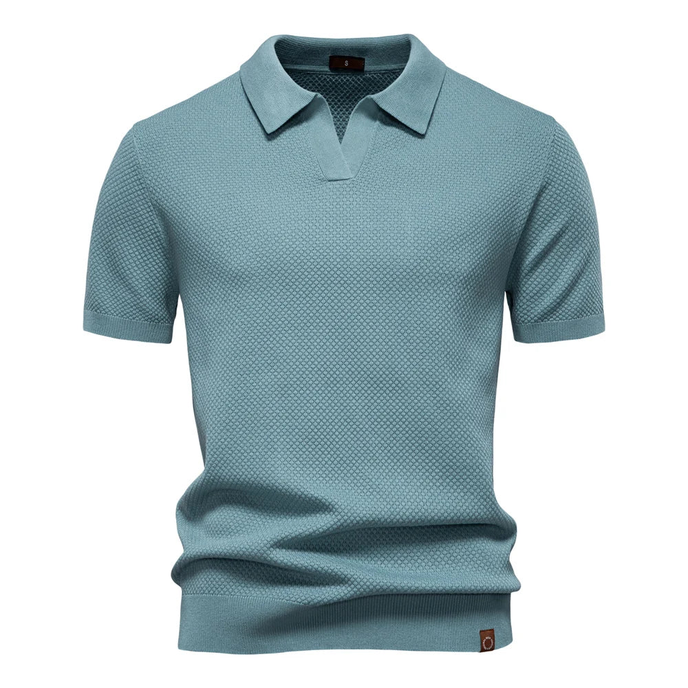 Victus Gebreid Poloshirt
